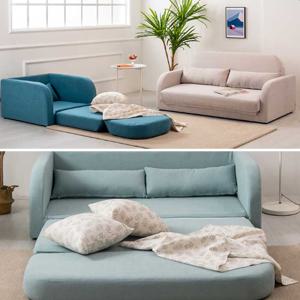 주드 3인용 3단접이식 소파베드 패브릭 공간활용 인테리어소파 *6색