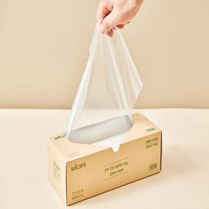 친환경 산화 생분해 지퍼백 중형 50매 위케어 비닐봉투 지퍼팩