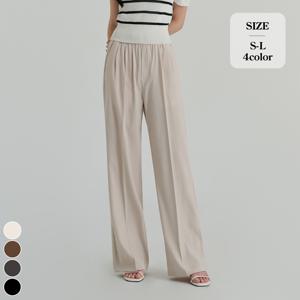 [브리치]  / (올데이슬랙스14탄) 밴딩 와이드 핀턱 슬랙스 4컬러