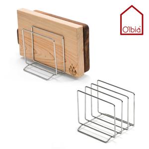 주방 스텐 3단 도마꽂이 접시 쟁반거치대 도마거치대 정리대