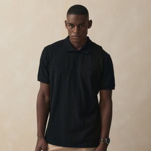 [정상가 119000원][Online Exclusive] 로고 코튼 피케 폴로셔츠 (블랙) (BBNTMO201AUFM)