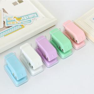 휴대용 미니 다꾸 1공 일공 펀치 펀칭기 다이어리 도구 파스텔