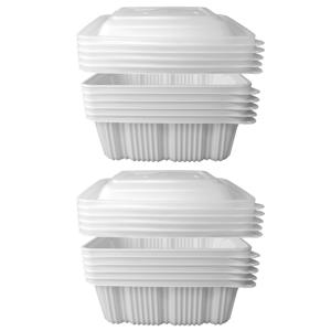 사각찜용기 찜닭 해물찜 보쌈용기 대 화이트 10세트