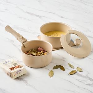 착착 쌓아 보관하는 멀티핸들 쿡웨어 4P세트 냄비18,20,뚜껑18-22겸용,핸들