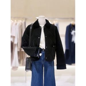 [롯데백화점][숲]벨벳카라 탈부착 크롭 자켓  SBRPA35