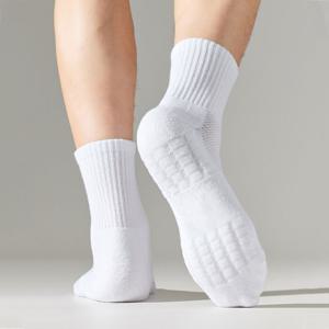 [브리치] HOTBBA / 바닥 두꺼운 쿠션 메쉬 러닝 스포츠 중목양말 LM 1004