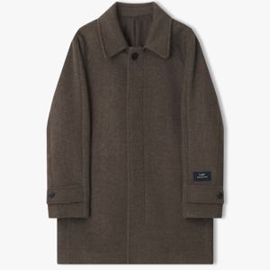 [롯데백화점][리버클래시]남성 25F/W 브라운 캐시미어블렌드 하프 발마칸 코트 LLW21644