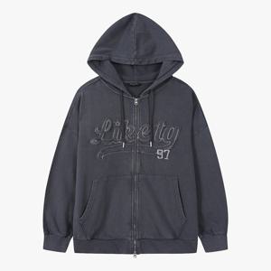 데끼 레터 박시 후드 집업 TGJM25W07 [모다아울렛 남양주점]_GN