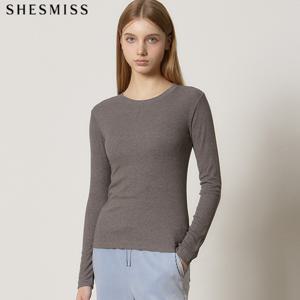 (SHESMISS)] 스킨핏 베이직 슬림 티셔츠 (택가격:78000원)