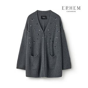 26 SS 캐시미어 100 핸드메이드 비딩 니트코트 1종