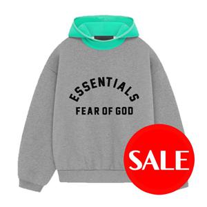 MUST IT_ 피오갓 에센셜 나일론 플리스 후드 라이트그레이