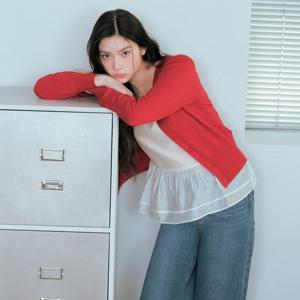 올데이가디건 브이넥 긴팔 가디건 RMCKG23R98