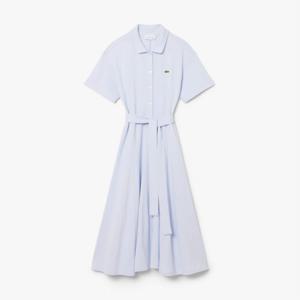 공식 여성 핏앤플레어 벨티드 폴로 드레스 EF9621-56G J2G