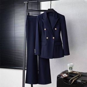 더블버튼 수트셋업 슬림테일러드 레트와투피스