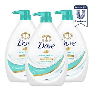 센서티브 바디워시 1L 3개