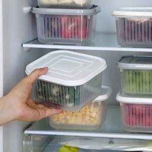 물빠짐 사각 채반용기 / 밀폐용기 야채보관 보관용기