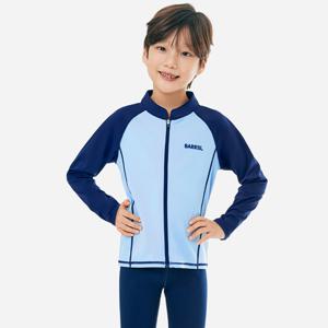 키즈 에센셜 집업 래쉬가드 아쿠아블루 (B5SKWZR301AQB)