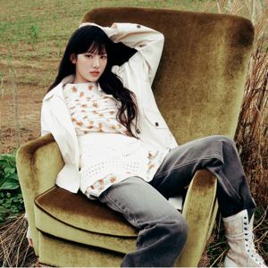 [KiiiKiii착용] 곰돌이 롱 블라우스_T256MBL901W