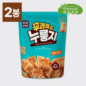 [1+1/총2봉] 티각태각 후라이드 누룽지 츄러스맛 200g /시나몬향