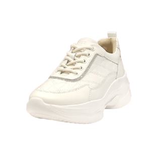 여성 밴드끈 스니커즈 굽 4CM G24014 WHITE