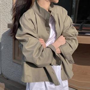 [브리치] 나바바 / NC321 여성 데일리 심플 긴팔 집업 자켓