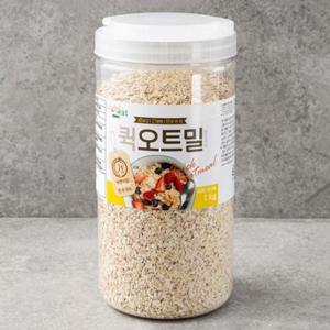 [라이트잇] 바로먹는 퀵 오트밀 1kg 1통.