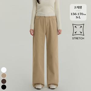 [브리치] (찐코튼41탄) 여성 스판 뒷밴딩 세미와이드 팬츠