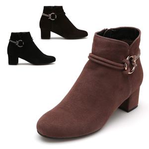 미소페  여성 링장식 앵클부츠 012146003 5cm 3color