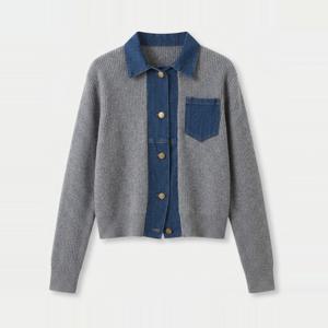 [브리치] KARRA / 데님니트믹스가디건 A5S0055