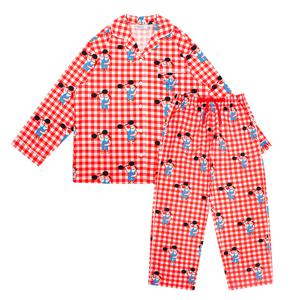 [정상가88000원]여성 버드 체크 파자마 세트_BU61UJ503