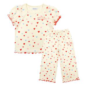 [정상가58000원][키즈]여아 하트 파자마 세트_BU62UJ406