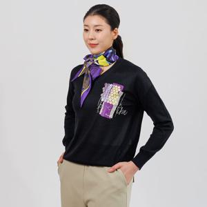 롱 트윌리 실크 스카프 (AISASC04) 퍼플