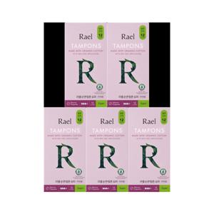 유기농 순면 탐폰 5팩 (레귤러/슈퍼)