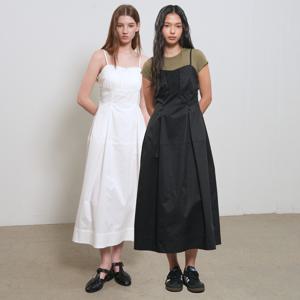 레이스 슬리브리스 롱 원피스 2COL /GF2LOP505