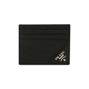 남성 사피아노 로고 블랙 카드지갑 2MC223 QME F0002