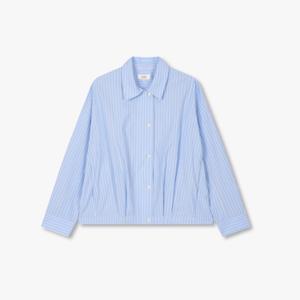 [톰보이] 밑단 스트링 스트라이프 셔츠 9176221981