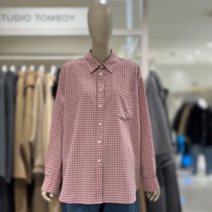[톰보이] 스몰 체크 오버핏 셔츠 9176221987
