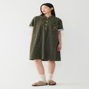 배색 스티치 카라원피스 9166241885