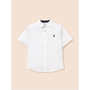 키즈  [Essential] 옥스포드 반소매 셔츠 - 화이트 (BI6365UE11)