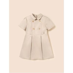 키즈  클래식 트렌치형 반소매 원피스 - 베이지 (BI6371G04A)