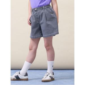 키즈  여아 데님 반바지 - 그레이 (BI6325G013)