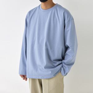 [브리치]  / 봄 가을 오버핏 실켓 무지 긴팔티셔츠 / 빅사이즈 2XL