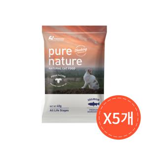 퓨어네이쳐 고양이 사료샘플 캣연어 5개세트