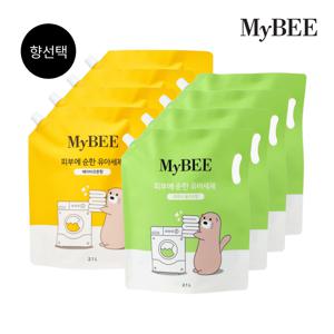 (2.1L리필 대용량)피부에순한 유아세제 x 8팩