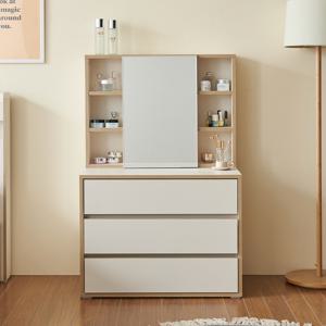 디에모 수납거울 3단 서랍장 800 화장대 세트 착불