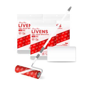 빨간맛 펫용 돌돌이 테이프크리너 핸들+밀대+리필10개