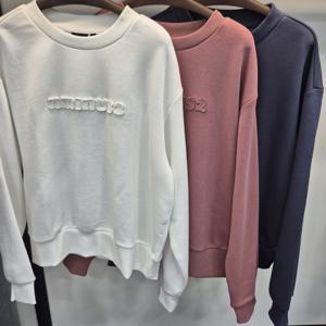 리트머스 여성 자수 맨투맨 티셔츠 LO3TF633_SC