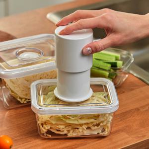 [무케]_휴락 진공밀폐용기사각2호 밀프랩 반찬통 야채보관 이유식용기 냉장고정리