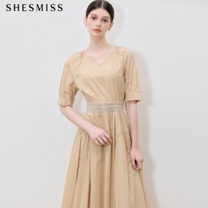 (SHESMISS)] 고감도 브이넥 밴딩 원피스 (택가격: 368000원)