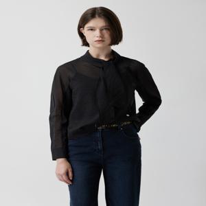 [정상가 259000]쥬크 모크넥 시스루 블라우스Z253MSC028